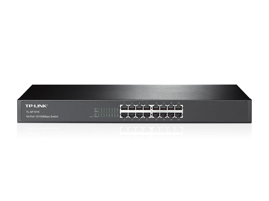 EAN 6935364020040 - TP-Link TL-SF1016 switch No administrado Fast Ethernet (10/100) 1U Negro imagen 1