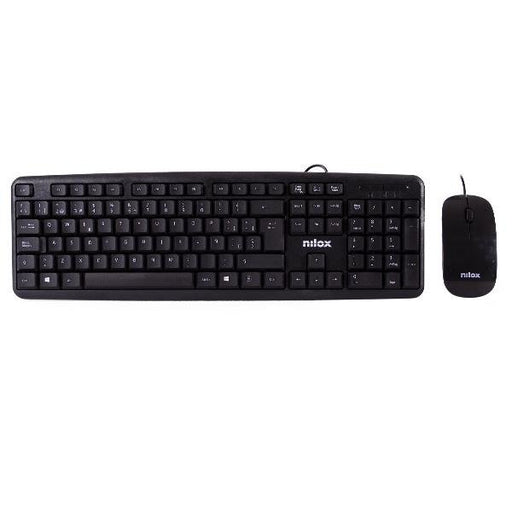 EAN 8436556143915 - Nilox NXKME000004 teclado Ratón incluido Universal QWERTY Español Negro imagen 1