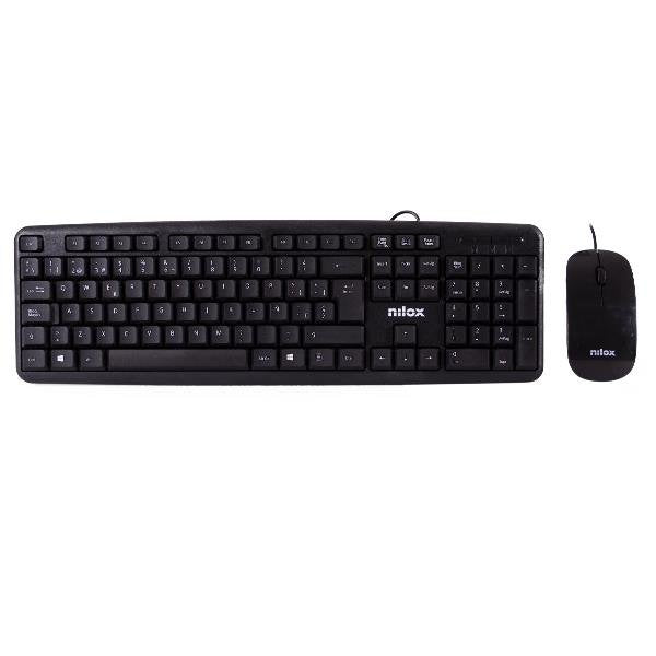 EAN 8436556143915 - Nilox NXKME000004 teclado Ratón incluido Universal QWERTY Español Negro imagen 2