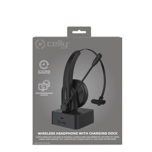EAN 8021735198697 - Celly SWHEADSETMONO Auriculares Inalámbrico Diadema Oficina/Centro de llamadas Bluetooth Base de carga Ne imagen 2