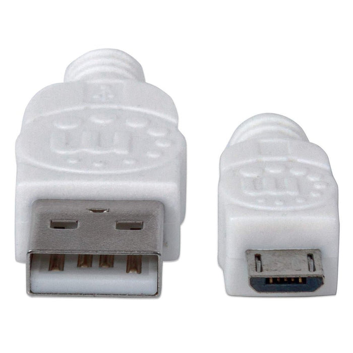 EAN 0766623324069 - Manhattan 324069 cable USB USB 2.0 1,8 m USB A Micro-USB B Blanco imagen 3