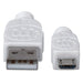 EAN 0766623323987 - Manhattan 323987 cable USB USB 2.0 1 m USB A Micro-USB B Blanco imagen 3