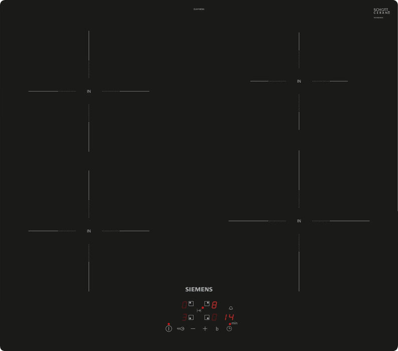 EAN 4242003934562 - Siemens iQ100 EU611BEB6E hobs Negro Integrado 60 cm Con placa de inducción 4 zona(s) imagen 1