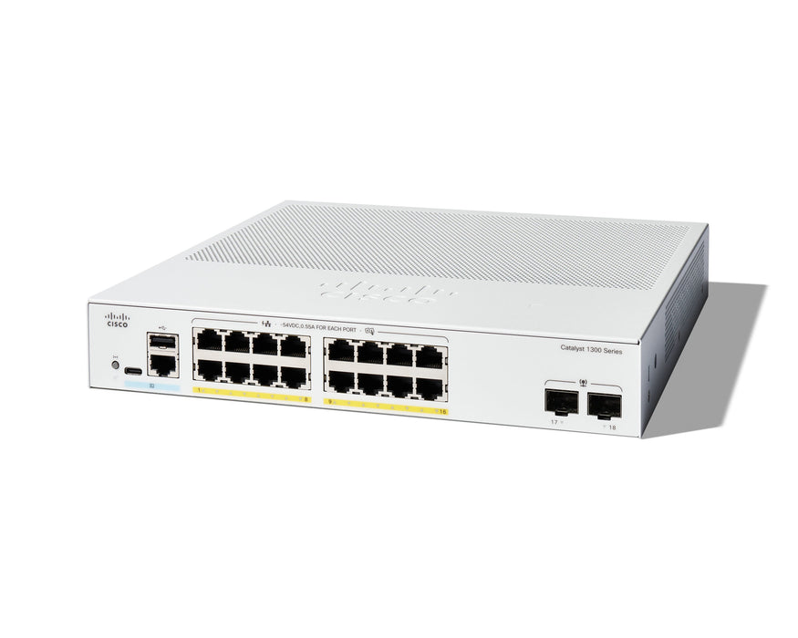 EAN 0889728521628 - Cisco C1300-16P-2G switch Gestionado L2/L3 Gigabit Ethernet (10/100/1000) Blanco imagen 1