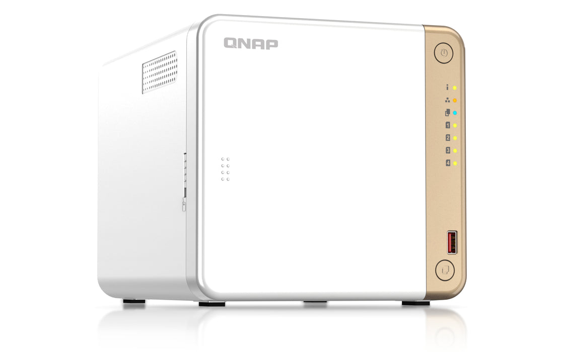 EAN 4711103080030 - QNAP TS-462-4G servidor de almacenamiento NAS Torre Intel® Celeron® N4505 4 GB DDR4 0 TB QNAP QTS Blanco imagen 4