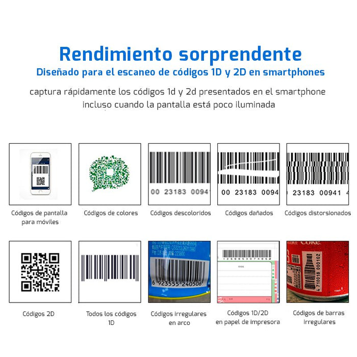 EAN 7427246073491 - AVPos AVP-630-2D lector de código de barras Lector de códigos de barras fijo 1D/2D CMOS Negro imagen 9