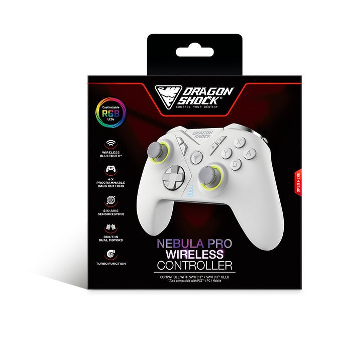 EAN 5425025593897 - Dragonshock Nebula Pro Blanco Bluetooth Gamepad Nintendo Switch imagen 5