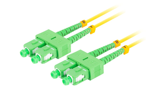 EAN 5901969430943 - Lanberg FO-SASA-SD11-0050-YE Cable de fibra óptica e InfiniBand 5 m SC Verde, Amarillo imagen 2