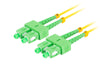 EAN 5901969430950 - Lanberg FO-SASA-SD11-0100-YE Cable de fibra óptica e InfiniBand 10 m SC Amarillo imagen 2