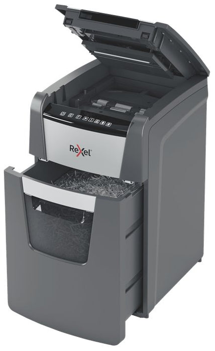 EAN 5028252613897 - Rexel Optimum AutoFeed+ 150X A triturador de papel Corte cruzado 55 dB 22 cm Negro, Gris imagen 4