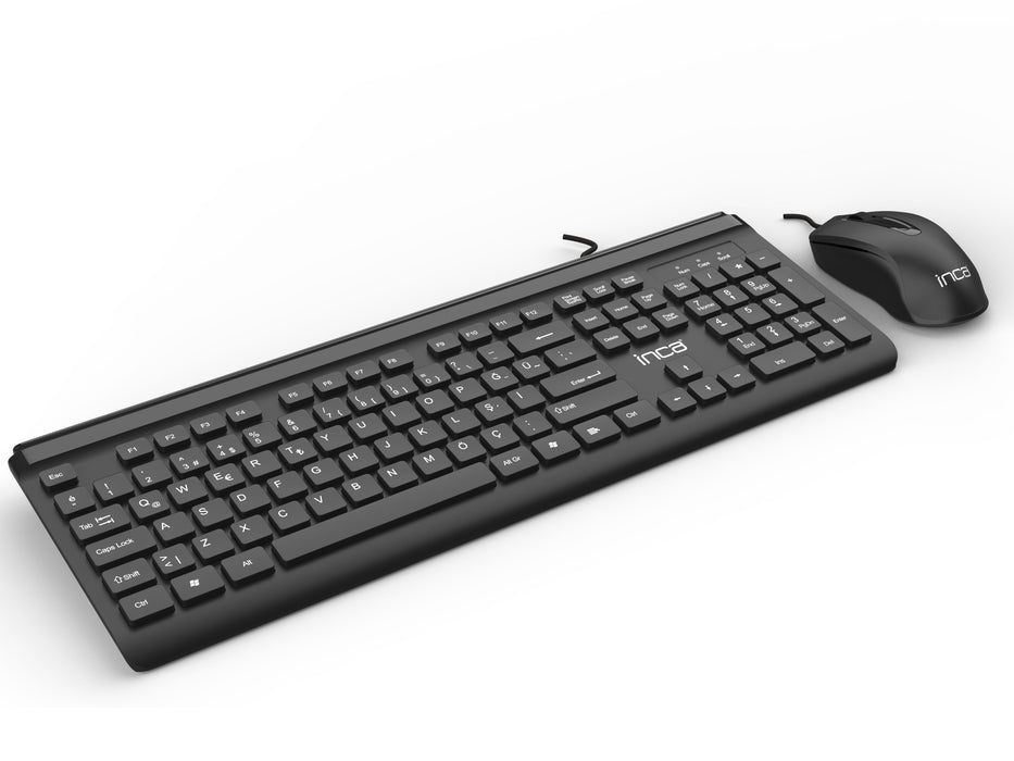 EAN 8681949011498 - Inca IMK-377 teclado Ratón incluido Oficina USB Turco Negro imagen 4