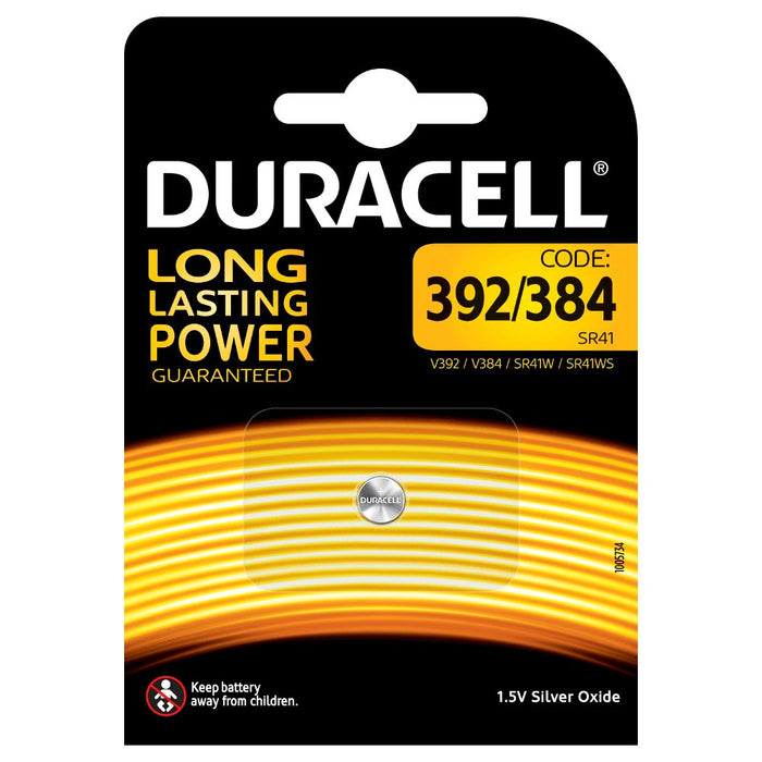 EAN 5000394067929 - Duracell 392/384 pila doméstica Batería de un solo uso Óxido de plata imagen 2
