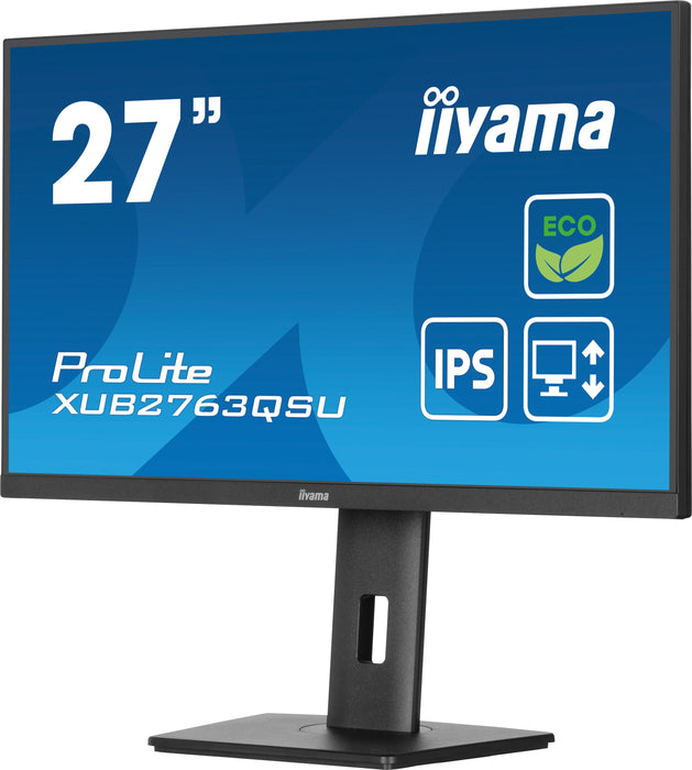 EAN 4948570124282 - iiyama ProLite XUB2763QSU-B1 pantalla para PC 68,6 cm (27") 2560 x 1440 Pixeles Full HD LED Negro imagen 5