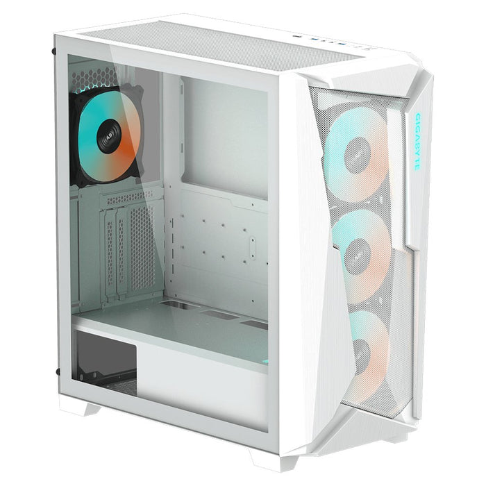 EAN 0810075655636 - GIGABYTE C301 GLASS WHITE carcasa de ordenador Midi Tower Blanco imagen 2