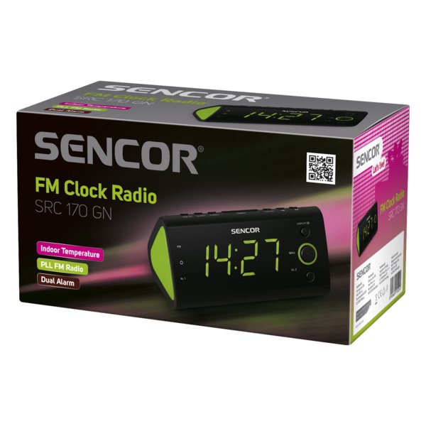 EAN 8590669115198 - Sencor SRC 170 Reloj Digital Negro, Verde imagen 2