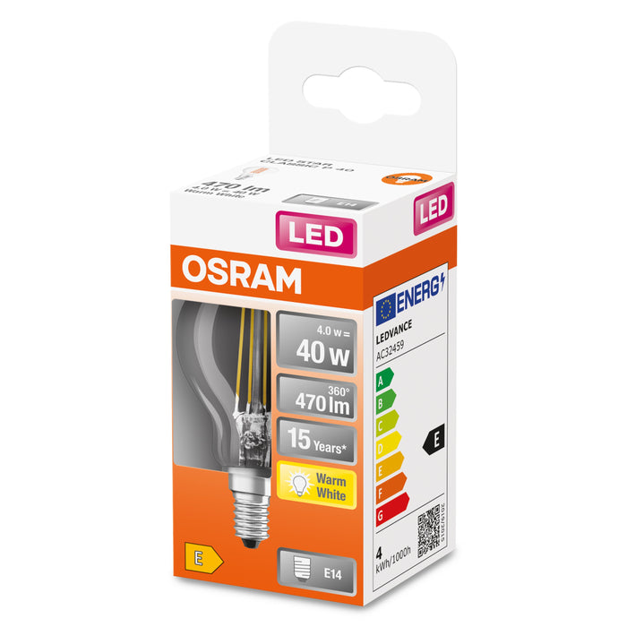 EAN 4058075436527 - Osram STAR lámpara LED Blanco cálido 2700 K 4 W E14 E imagen 3