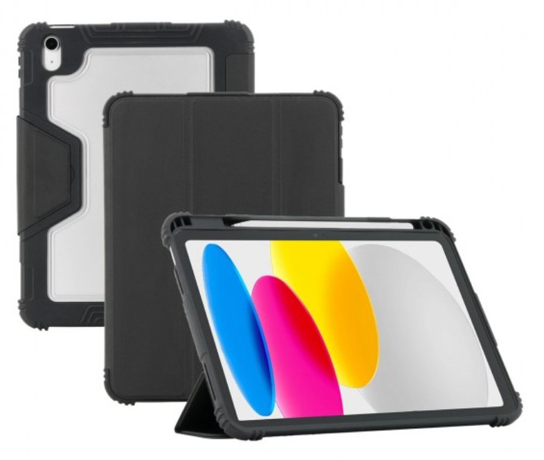 EAN 3700992529363 - Mobilis 062004 funda para tablet 27,7 cm (10.9") Folio Negro, Transparente imagen 2