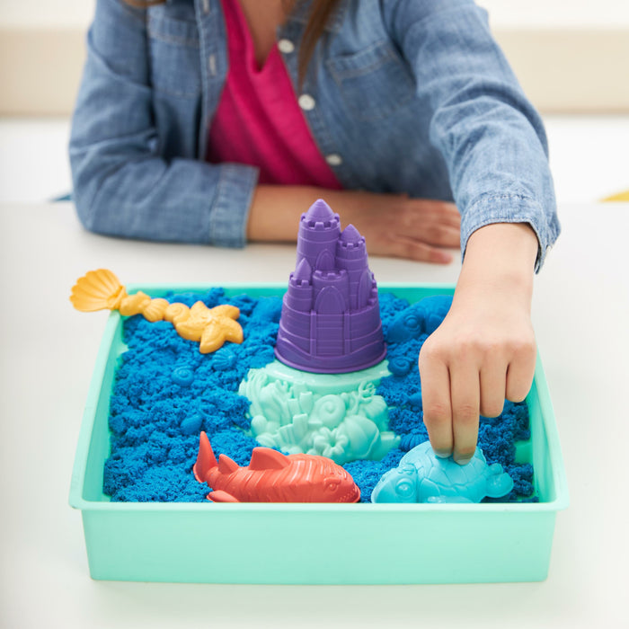 EAN 0778988404935 - Kinetic Sand KNS ACK Sandbox Set V2 Blue FR GML imagen 4