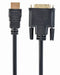 EAN 8716309080347 - Gembird CC-HDMI-DVI-0.5M adaptador de cable de vídeo 0,5 m Negro imagen 1