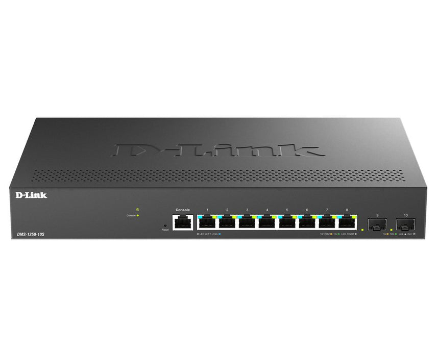 EAN 0790069473678 - D-Link DMS-1250-10S/E switch Gestionado 2.5G Ethernet (100/1000/2500) Negro imagen 1
