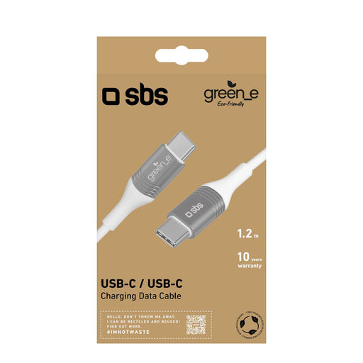 EAN 8018417415173 - SBS GRECABLETCTC15W cable USB 1,2 m USB C Blanco imagen 2