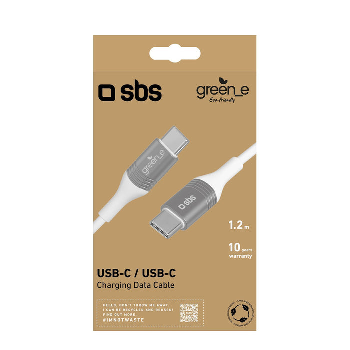 EAN 8018417415173 - SBS GRECABLETCTC15W cable USB 1,2 m USB C Blanco imagen 2
