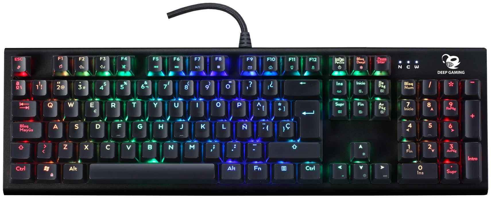 EAN 8436556148675 - Deep Gaming DeepSolid teclado Juego USB QWERTY Español Negro imagen 7