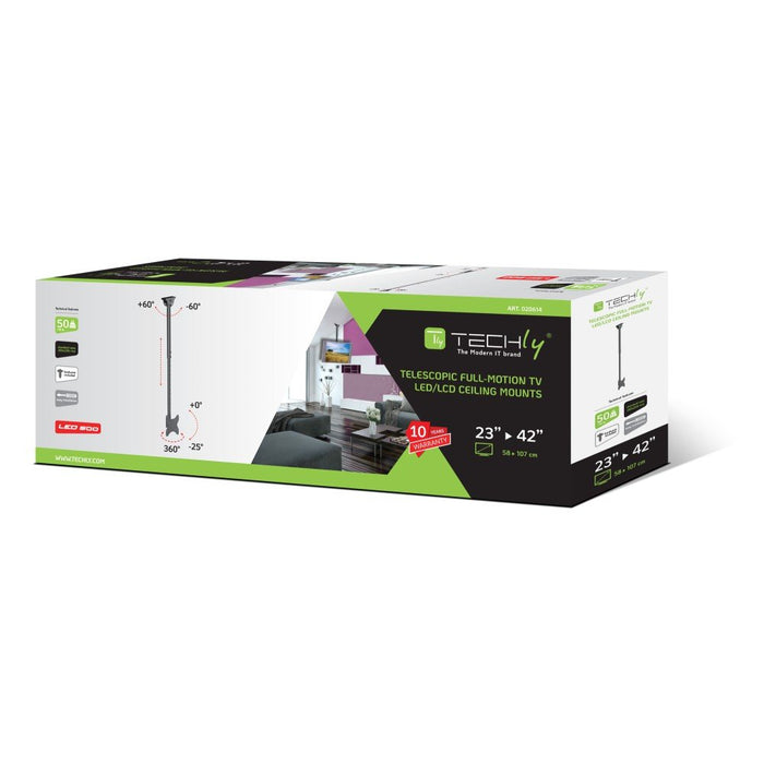 EAN 8054529020614 - Techly ICA-CPLB 922L soporte para pantalla de señalización 106,7 cm (42") Negro imagen 2