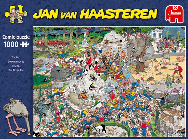 EAN 8710126014912 - Jan van Haasteren At the Zoo 1000 pcs Puzzle rompecabezas 1000 pieza(s) Cómics imagen 6