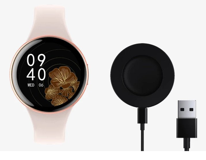 EAN 5902983627739 - myPhone Watch Mini 2,64 cm (1.04") AMOLED 36 mm Digital 340 x 340 Pixeles Pantalla táctil Beige, Oro imagen 5