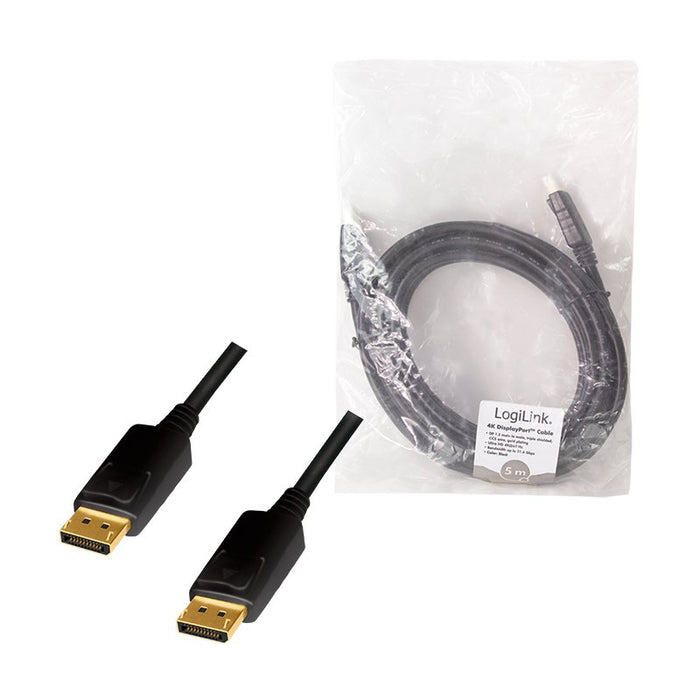 EAN 4052792063585 - LogiLink CD0103 cable DisplayPort 5 m Negro imagen 6