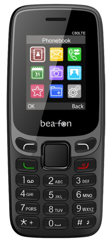 EAN 9120124821983 - Beafon C80 LTE 4,5 cm (1.77") 67 g Negro, Gris Teléfono básico imagen 1