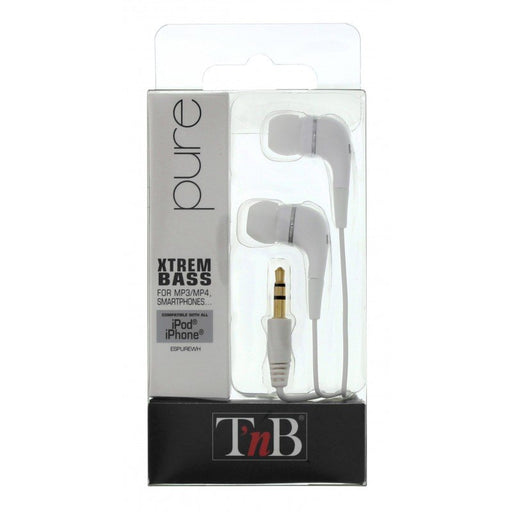 EAN 3303170050316 - T'nB Pure Auriculares Alámbrico Dentro de oído Blanco imagen 1