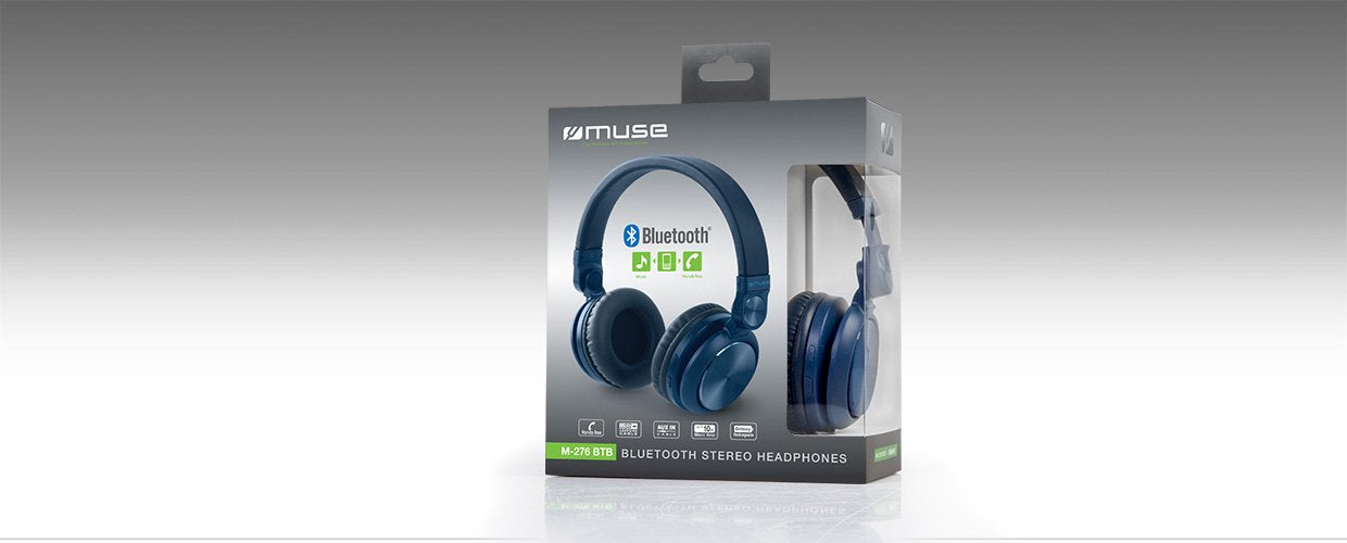 EAN 3700460205959 - Muse M-276BTB auricular y casco Auriculares Inalámbrico y alámbrico Diadema Llamadas/Música Bluetooth Azu imagen 6
