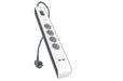 EAN 0745883643530 - Belkin BSV401CA2M limitador de tensión Negro, Blanco 4 salidas AC 2 m imagen 1