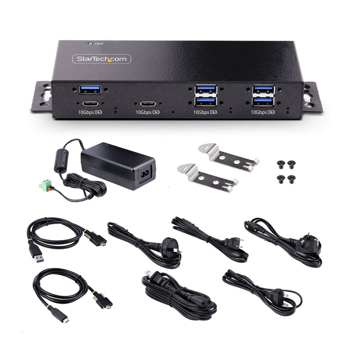 EAN 65030889810 - StarTech.com HB31C5A2CME hub de interfaz USB 3.2 Gen 2 (3.1 Gen 2) Type-C 10000 Mbit/s Negro imagen 8
