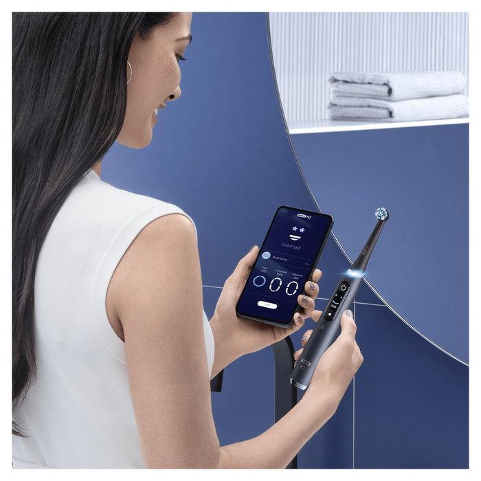 EAN 4210201411550 - Oral-B iO 80363731 cepillo eléctrico para dientes Adulto Cepillo dental oscilante Negro, Plata imagen 16