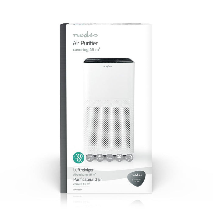 EAN 5412810319589 - Nedis AIPU300CWT purificador de aire 45 m² 54 dB 35 W Negro, Blanco imagen 12