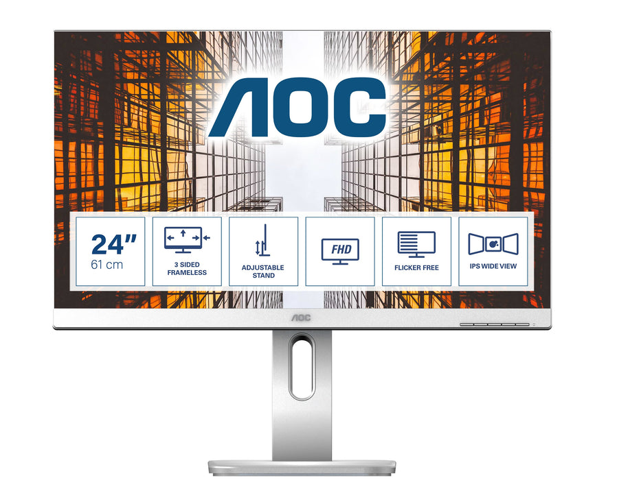 EAN 4038986146555 - AOC P1 X24P1/GR pantalla para PC 61 cm (24") 1920 x 1200 Pixeles WUXGA LED Gris imagen 1