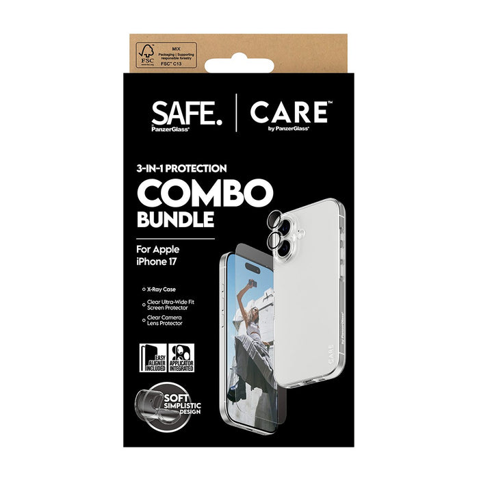 EAN 5715685027499 - PanzerGlass SAFE. | CARE by ® 3-in-1 Fashionable Combo Bundle iPhone 17 Protector de pantalla Apple 1 pie imagen 3