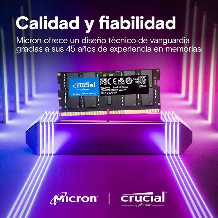 EAN 649528941220 - Crucial CT2K32G64C52CS5 módulo de memoria 64 GB 2 x 32 GB DDR5 6400 MT/s imagen 5