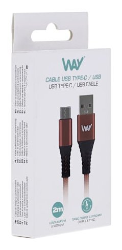 EAN 3303170111895 - T'nB WTCUSB02RD cable USB 2 m USB C USB A Rojo imagen 2