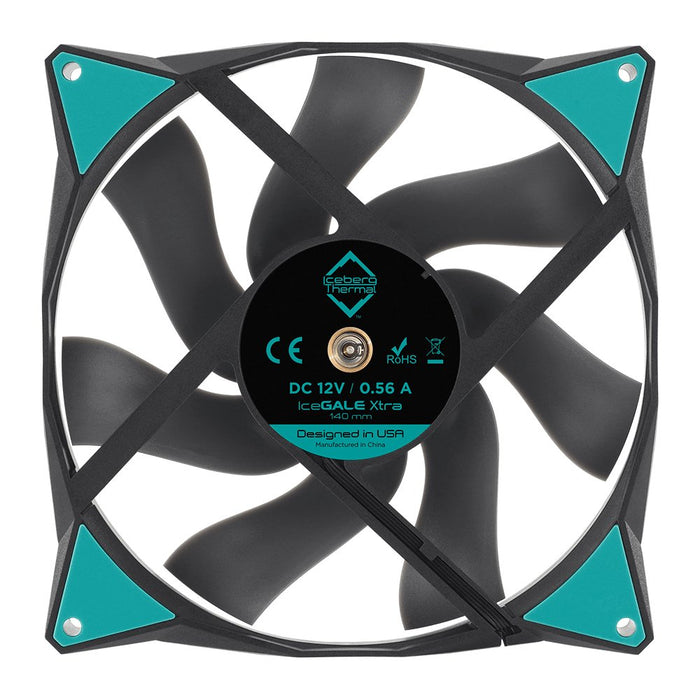 EAN 1230000071178 - Iceberg Thermal IceGALE Xtra Carcasa del ordenador Ventilador 14 cm Negro 1 pieza(s) imagen 3