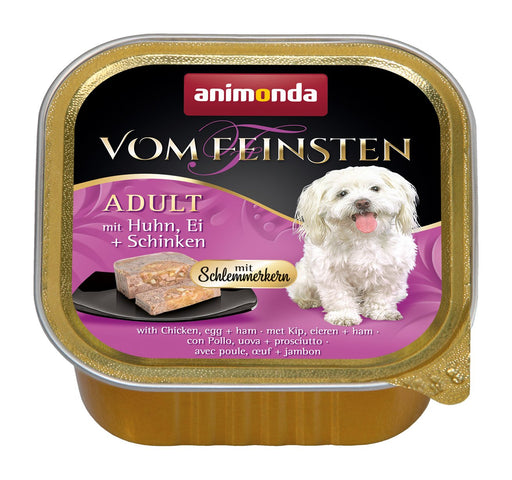 EAN 4017721826464 - animonda Vom Feinsten Gourmet core with Chicken, egg + ham Egg, Pollo, Jamón Adulto 150 g imagen 1