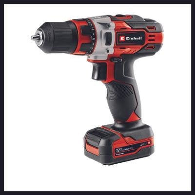 EAN 4006825663617 - Einhell TE-CD 12/1 Li +22+CL (2x2.0Ah) Negro, Metálico, Rojo imagen 2