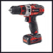 EAN 4006825663617 - Einhell TE-CD 12/1 Li +22+CL (2x2.0Ah) Negro, Metálico, Rojo imagen 2