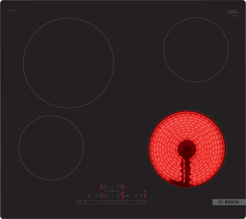 EAN 4242005280346 - Bosch Serie 6 PKE611FP2E hobs Negro Integrado 60 cm Cerámico 4 zona(s) imagen 1