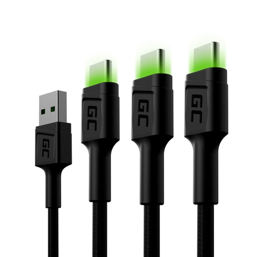 EAN 5907813961380 - Green Cell KABGCSET03 cable USB 2 m USB A USB C Negro imagen 1