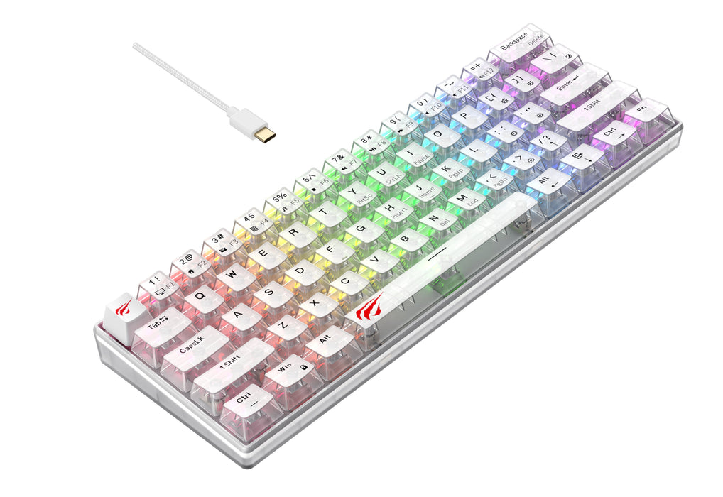 EAN 6939119028862 - Havit KB903L (Transparent white) teclado Juego USB QWERTY imagen 3