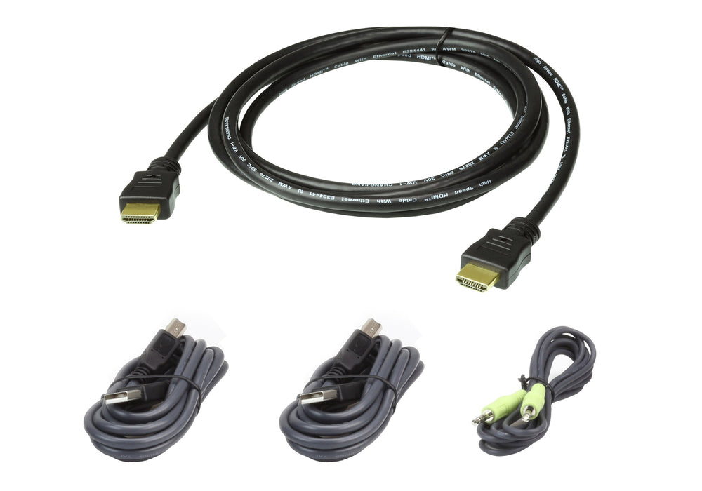 EAN 4719264647116 - ATEN 2L-7D02UHX4 cable para video, teclado y ratón (kvm) Negro imagen 1